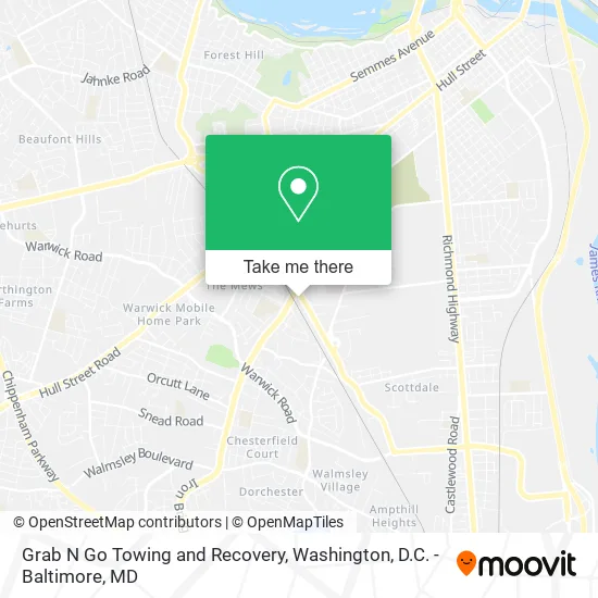 Grab N Go Towing and Recovery map