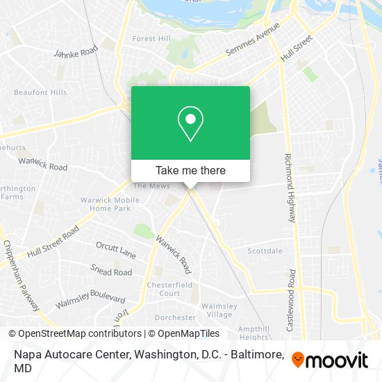 Napa Autocare Center map