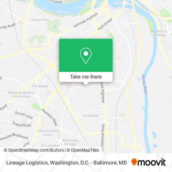 Lineage Logistics map