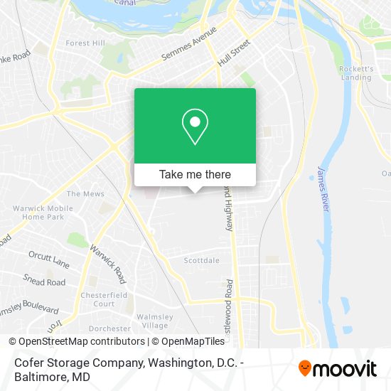 Cofer Storage Company map