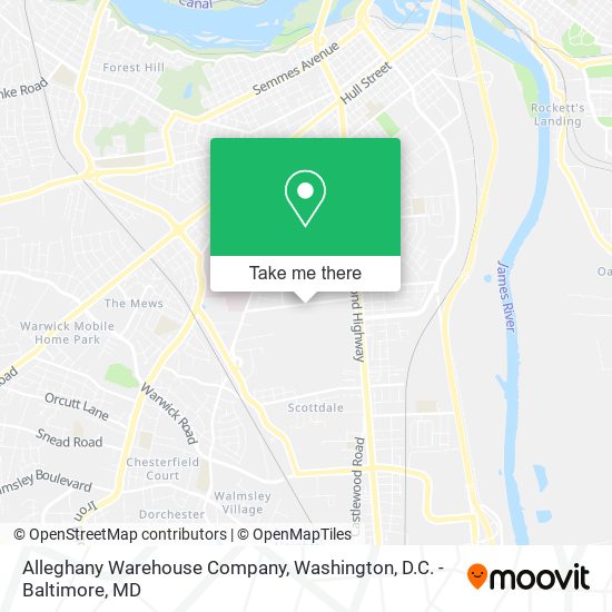 Mapa de Alleghany Warehouse Company