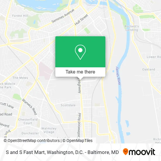 S and S Fast Mart map
