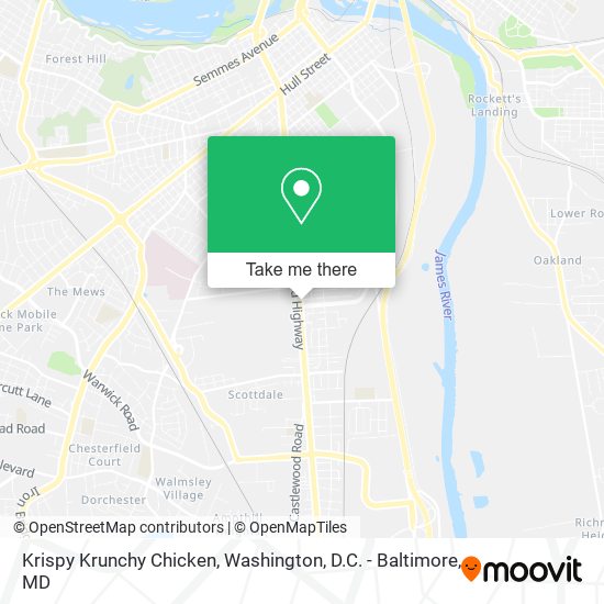 Krispy Krunchy Chicken map