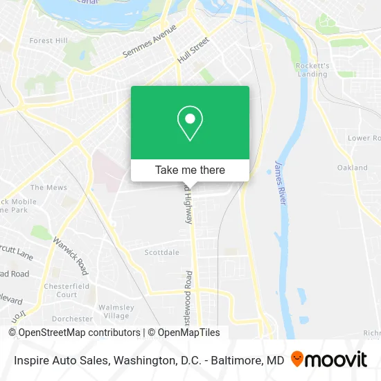 Inspire Auto Sales map