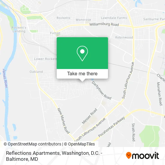 Reflections Apartments map