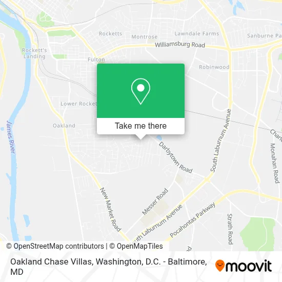 Oakland Chase Villas map