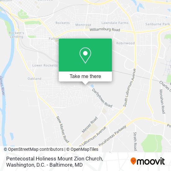 Mapa de Pentecostal Holiness Mount Zion Church