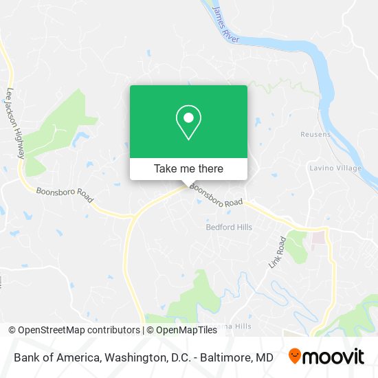 Bank of America map