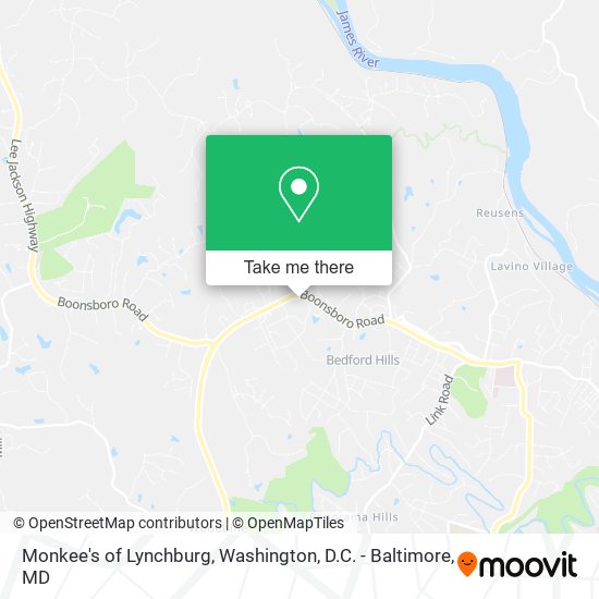 Mapa de Monkee's of Lynchburg