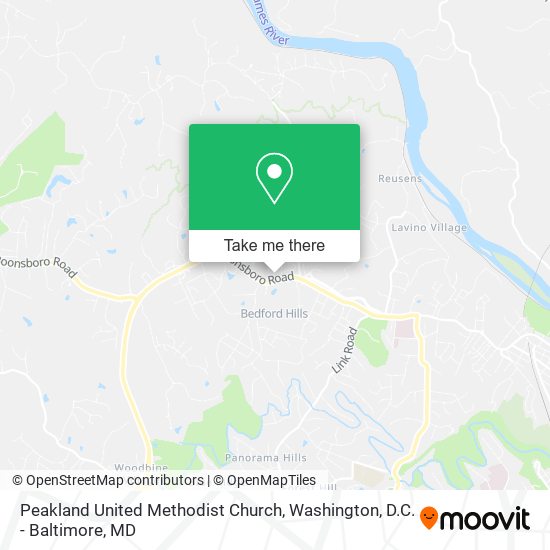 Peakland United Methodist Church map