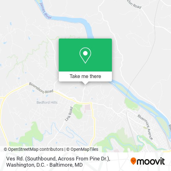 Mapa de Ves Rd. (Southbound, Across From Pine Dr.)