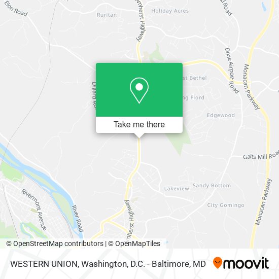 WESTERN UNION map
