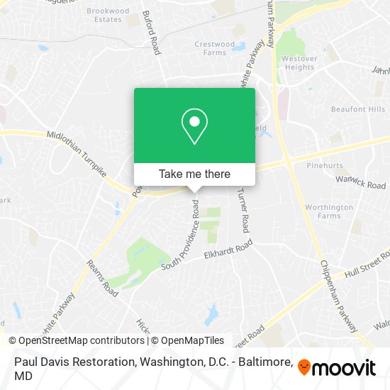 Mapa de Paul Davis Restoration