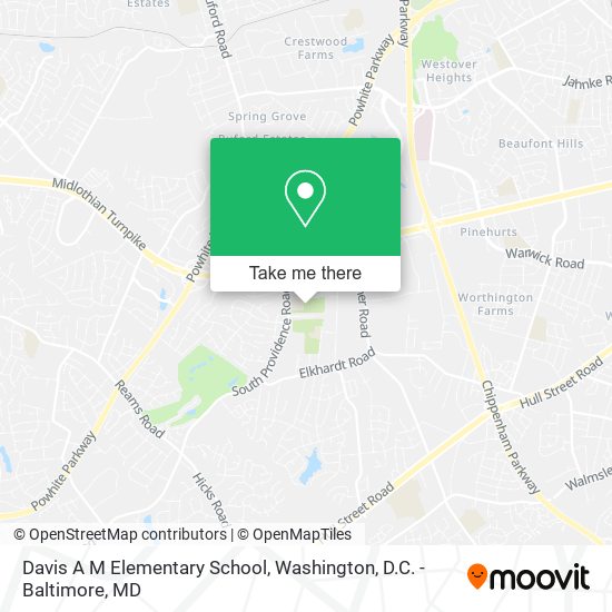 Davis A M Elementary School map
