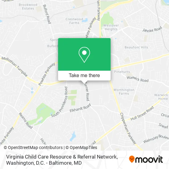 Virginia Child Care Resource & Referral Network map