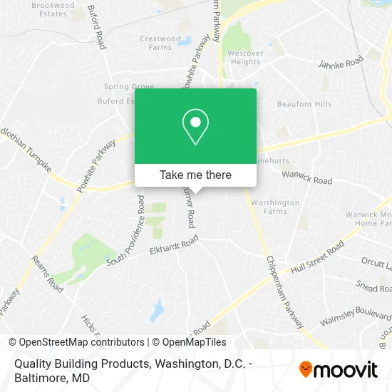Quality Building Products map