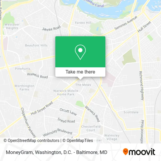 MoneyGram map