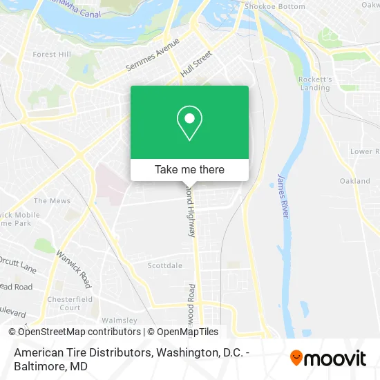 American Tire Distributors map