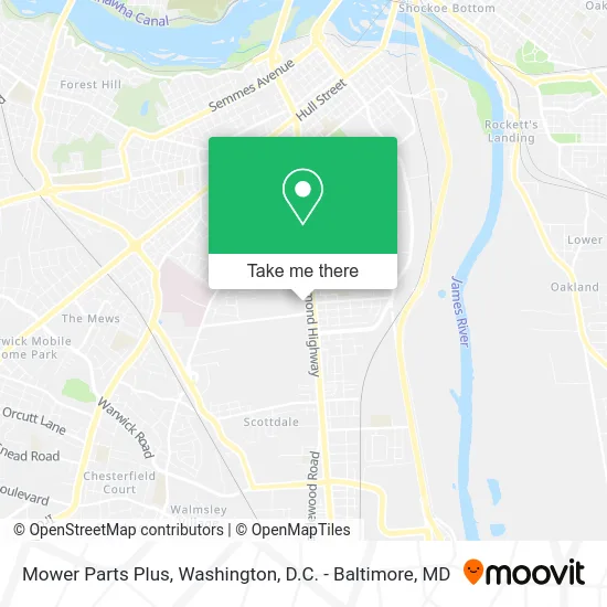 Mower Parts Plus map