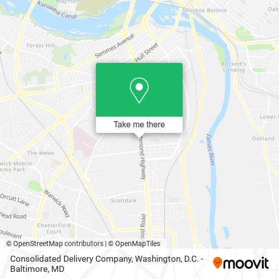 Mapa de Consolidated Delivery Company