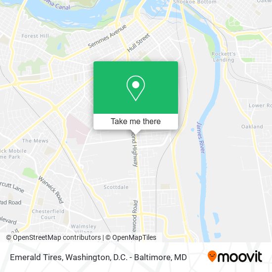 Emerald Tires map