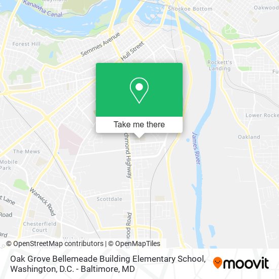 Mapa de Oak Grove Bellemeade Building Elementary School