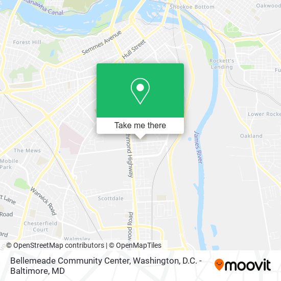 Bellemeade Community Center map