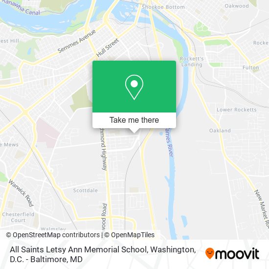 All Saints Letsy Ann Memorial School map