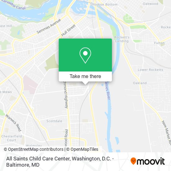 All Saints Child Care Center map