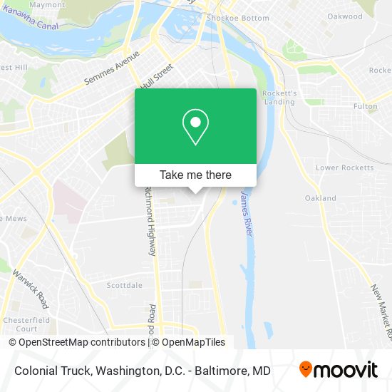 Colonial Truck map