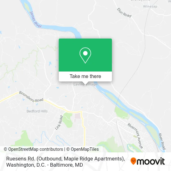 Ruesens Rd. (Outbound, Maple Ridge Apartments) map