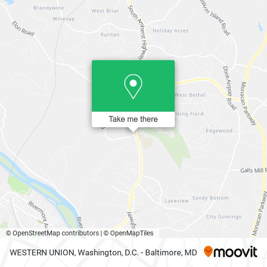 WESTERN UNION map