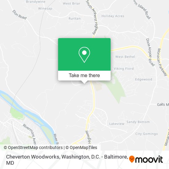 Cheverton Woodworks map