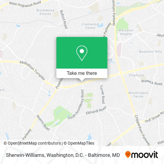 Mapa de Sherwin-Williams