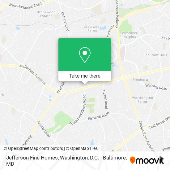 Jefferson Fine Homes map
