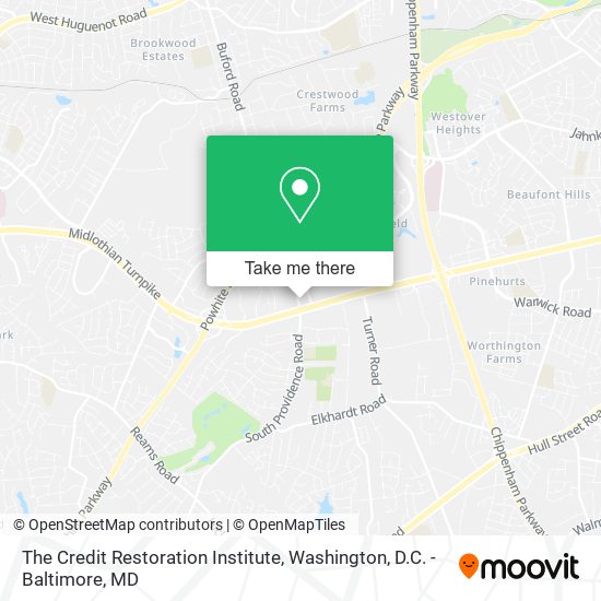 The Credit Restoration Institute map