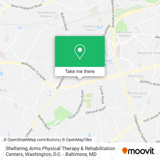 Sheltering Arms Physical Therapy & Rehabilitation Centers map