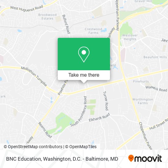 BNC Education map