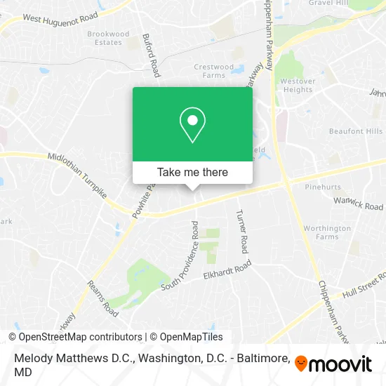 Melody Matthews D.C. map
