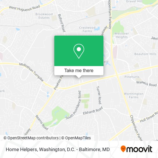 Home Helpers map