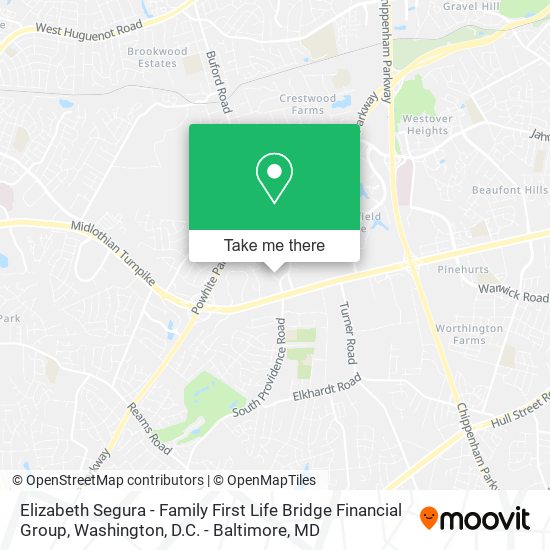 Elizabeth Segura - Family First Life Bridge Financial Group map
