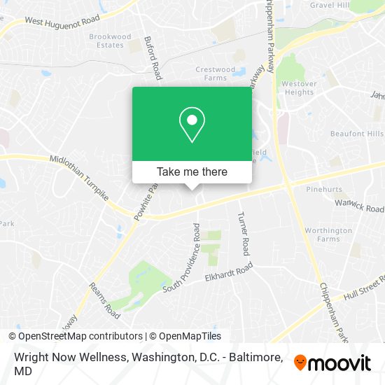 Mapa de Wright Now Wellness