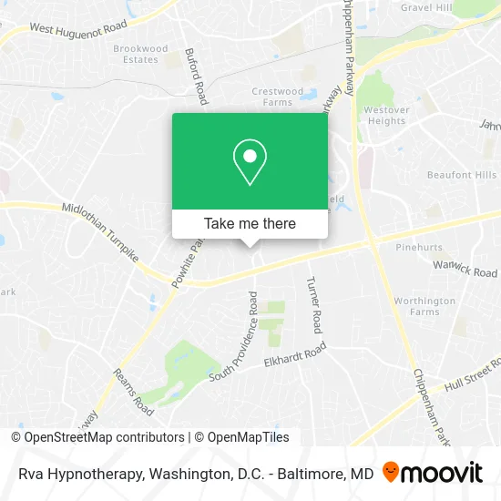 Rva Hypnotherapy map