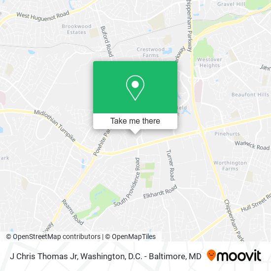 J Chris Thomas Jr map