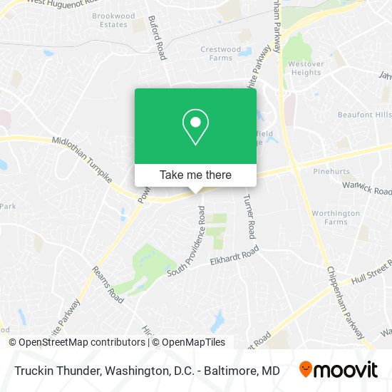 Truckin Thunder map