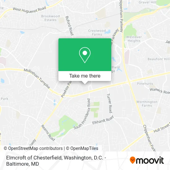 Elmcroft of Chesterfield map