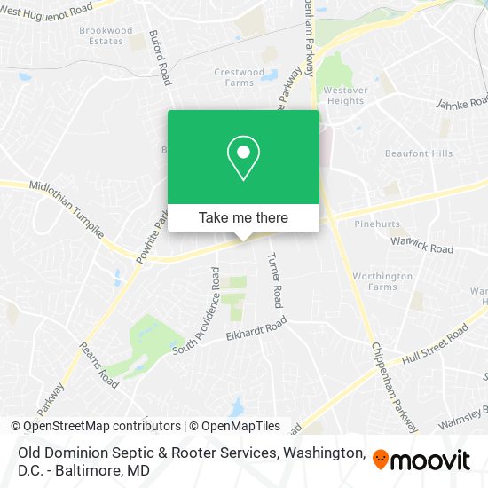Mapa de Old Dominion Septic & Rooter Services