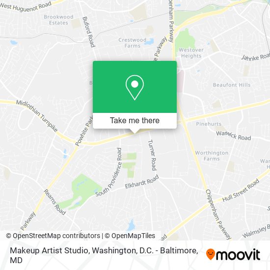 Makeup Artist Studio map