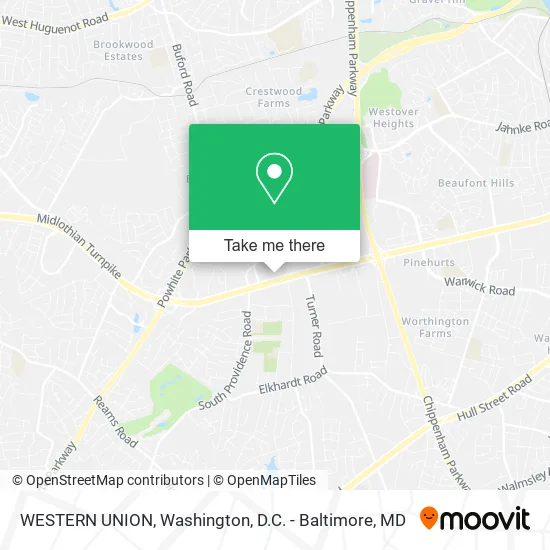 Mapa de WESTERN UNION