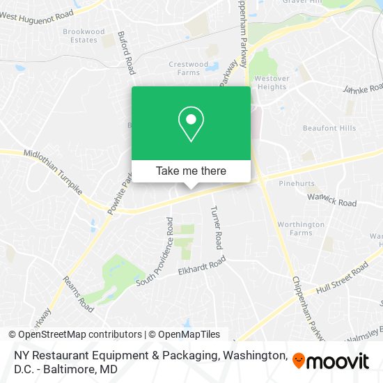 NY Restaurant Equipment & Packaging map